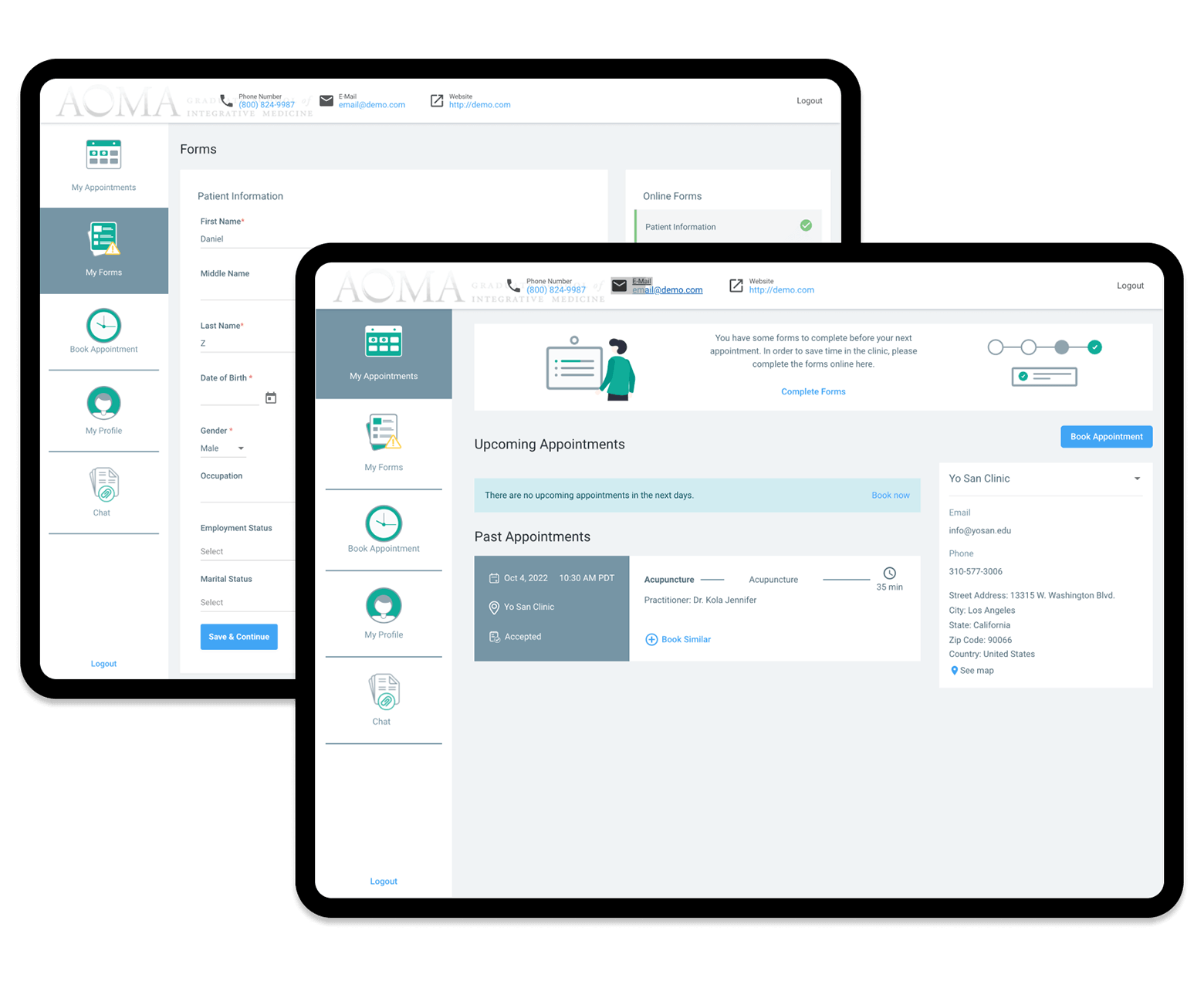 Intuitive Patient Portal